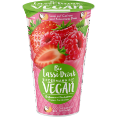 Biedermann Bio VEGAN Lassi Erdbeere-Himbeere 230ml